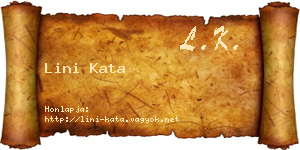 Lini Kata névjegykártya